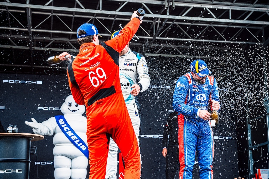 Gustav Krogh går efter sejr i Carrera Cup-finale. 
(Foto: Porsche Carrera Cup Scandinavia)